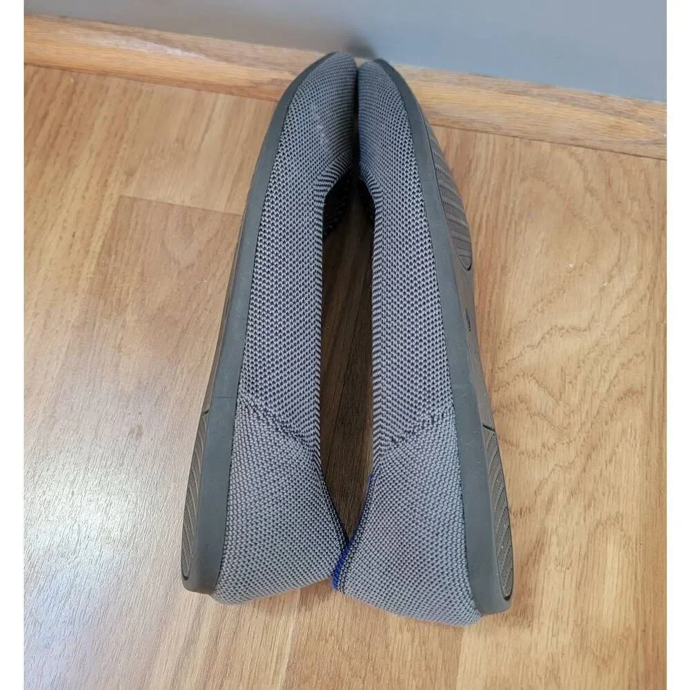 Rothy's Pointed Grey Slip-on Flats 7